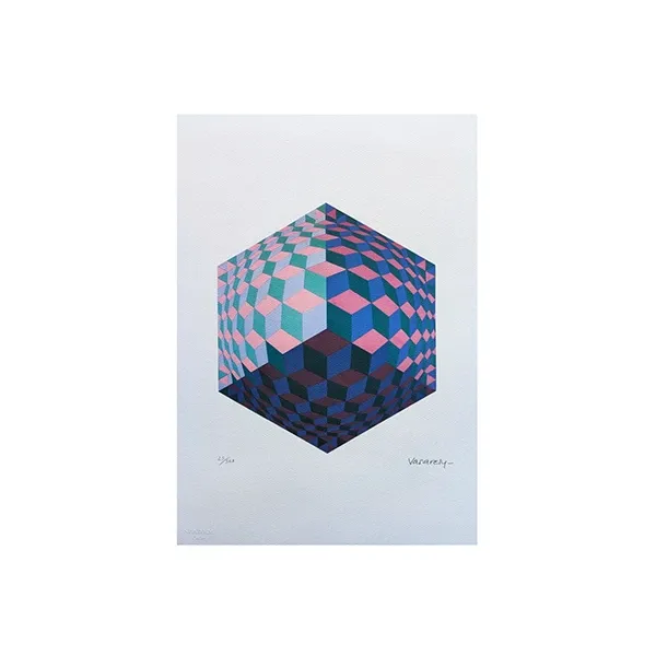 Op Art Lithograph Limited Edition (1970s), Spadem Paris image