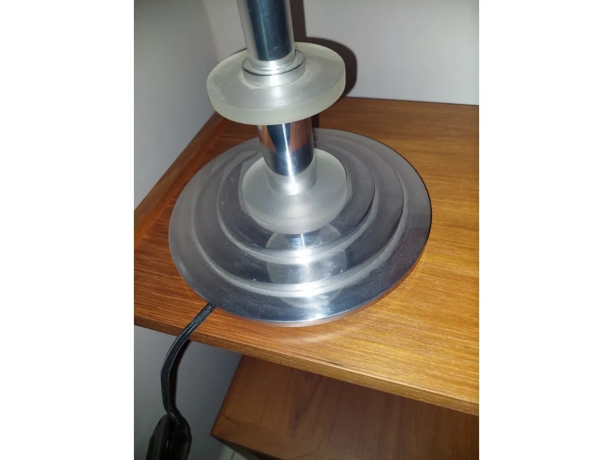 Lampada da tavolo Lunaris in tessuto rosso, Giorgetti 3
