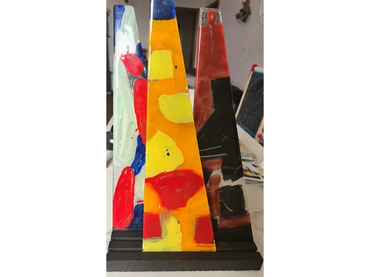 Scultura in vetro di Silvio Cattani, FIAM 2