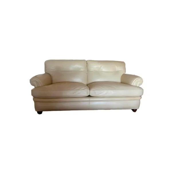 Edoardo 2 seater sofa in leather (beige), Poltrona Frau image