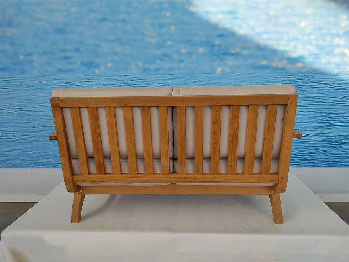 Chelsea 2-Sitzer Gartensofa aus Teakholz 