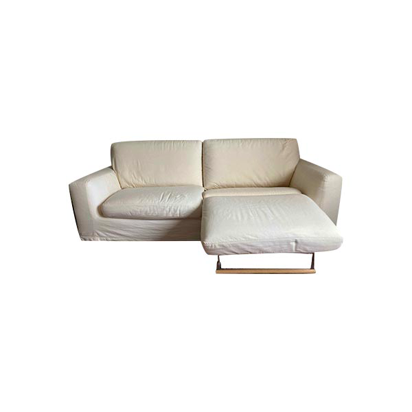 3 seater sofa with extendable seat (white), Flexform image