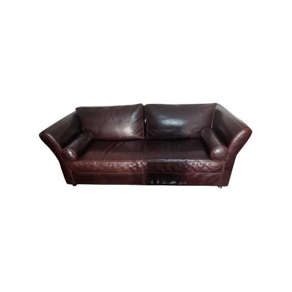 3 seater leather sofa (brown), Baxter image