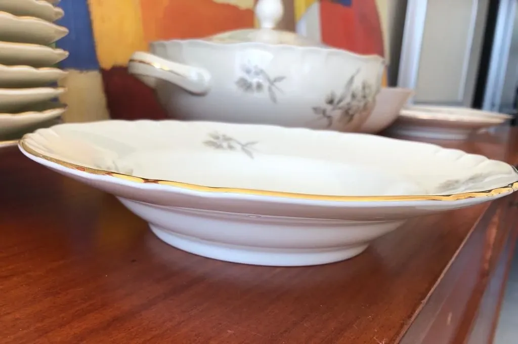 Vintage porcelain dinner set, Richard Ginori 3