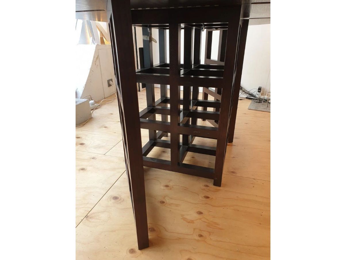 Tavolo DS1 in legno marrone di Charles R. Mackintosh, Cassina 5