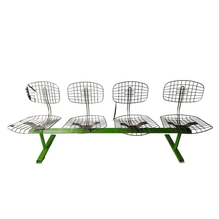 4-seater metal bench, Trellis Teda Edition image