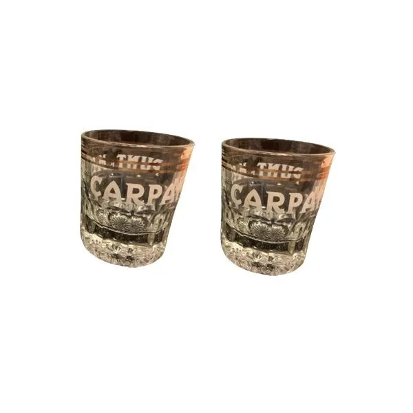 Set of 2 vintage liqueur glasses (1970s), Carpano Punt e Mes image