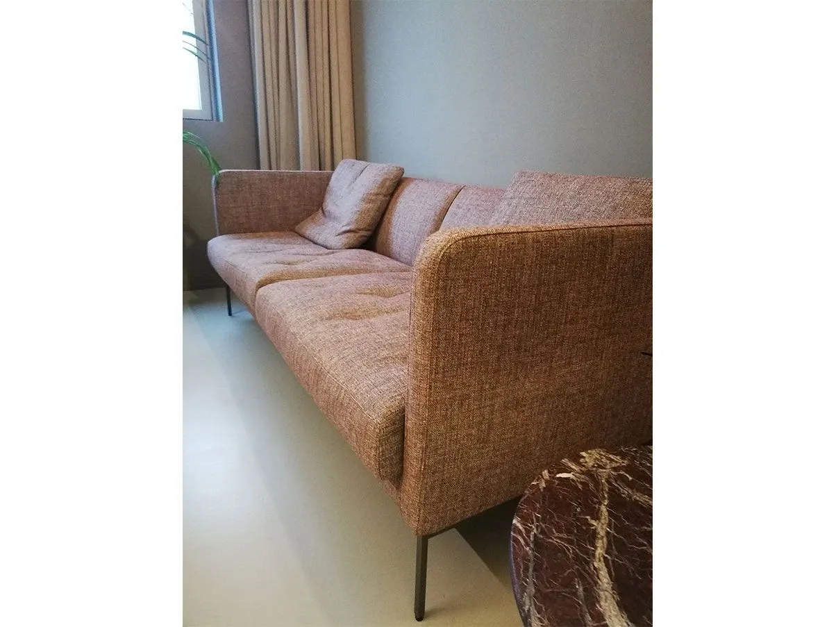 2-Sitzer Sofa Easy Lipp aus Stoff (bordeaux) 4