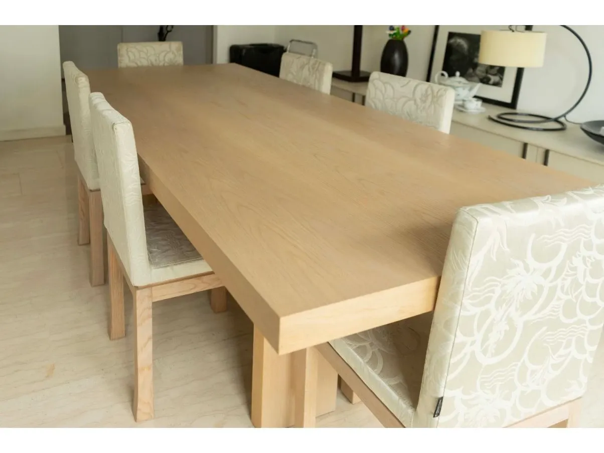Trocadero table in oak wood, Armani Casa 4