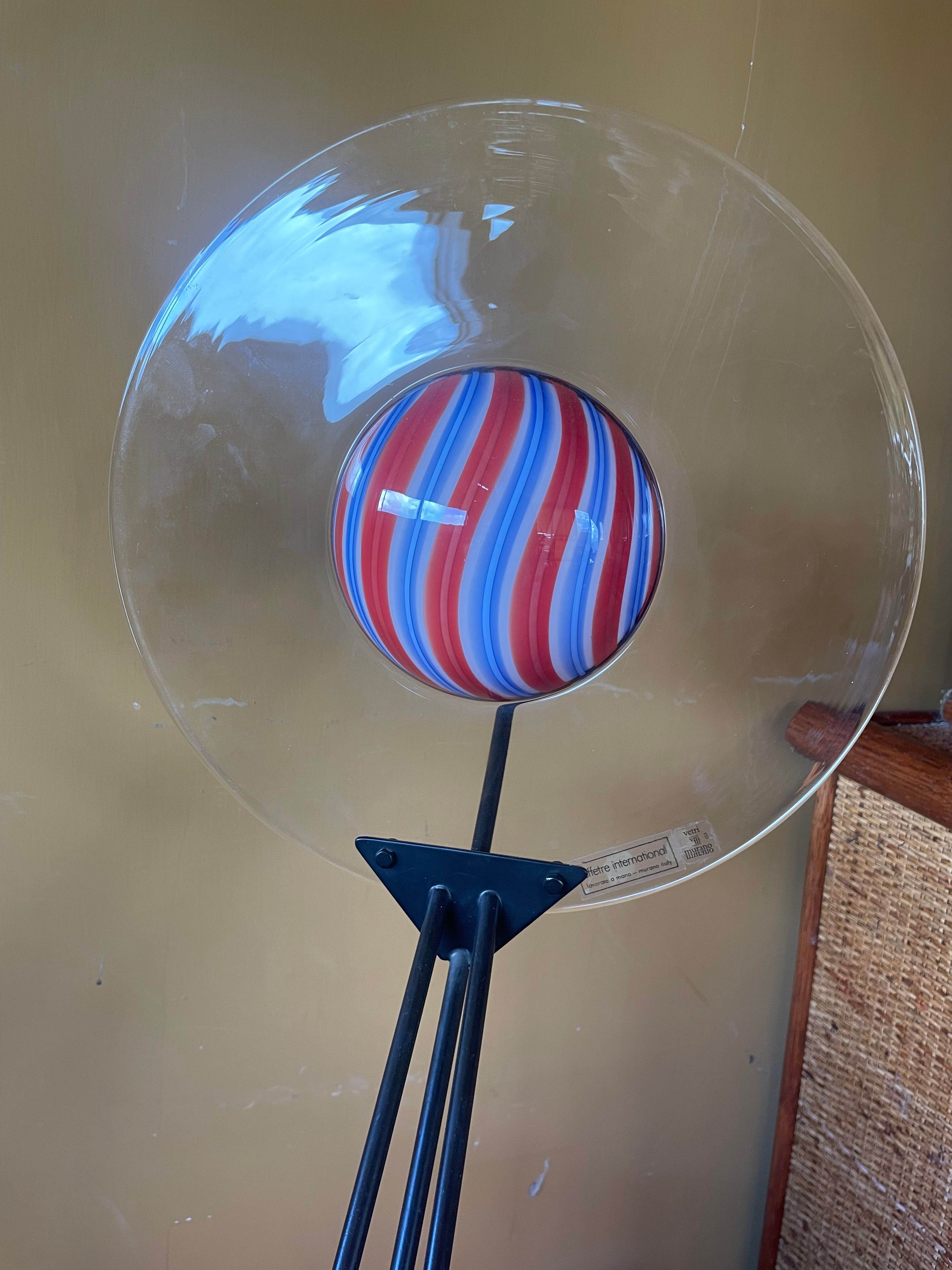 Effetre Murano Glas Tischlampe Front