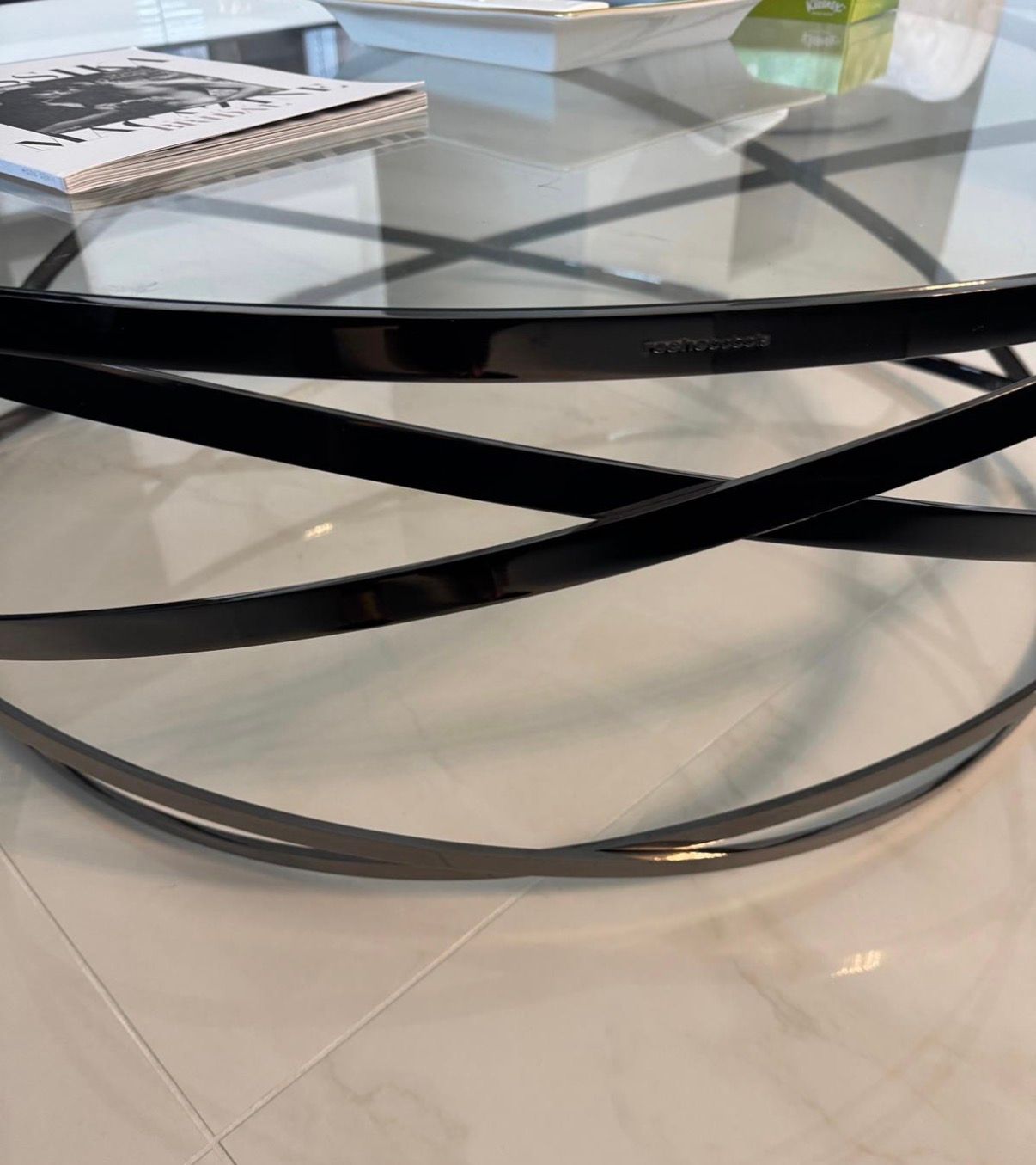 Tavolino da caffè Evol in vetro Side