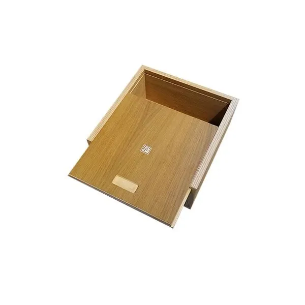 Decluttering box solid oak wood, Disegno Mobile image