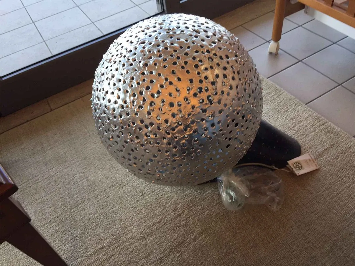Lampada da terra Lumet 3L in metallo (argento) 1