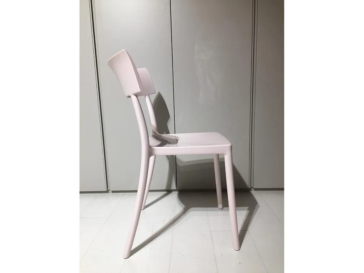 Sedia Catwalk per esterni in policarbonato (rosa), Alessi Deesup