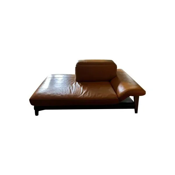 Anais daybed in brown leather, Ego image