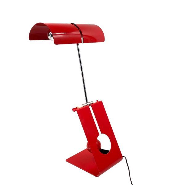 Red Picchio table lamp by Mauro Martini, Fratelli Martini image