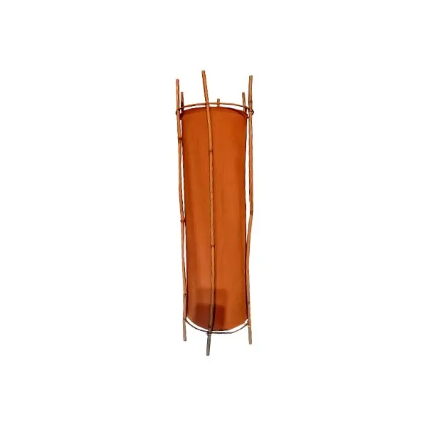 Vintage Louis Sognot Bamboo Floor Lamp (1960s) image