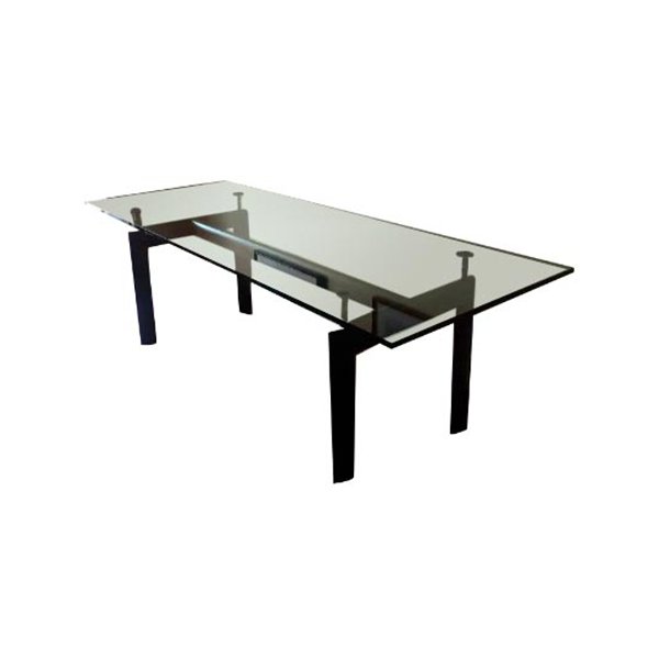 LC6 table in steel and crystal (1990s), Alivar image