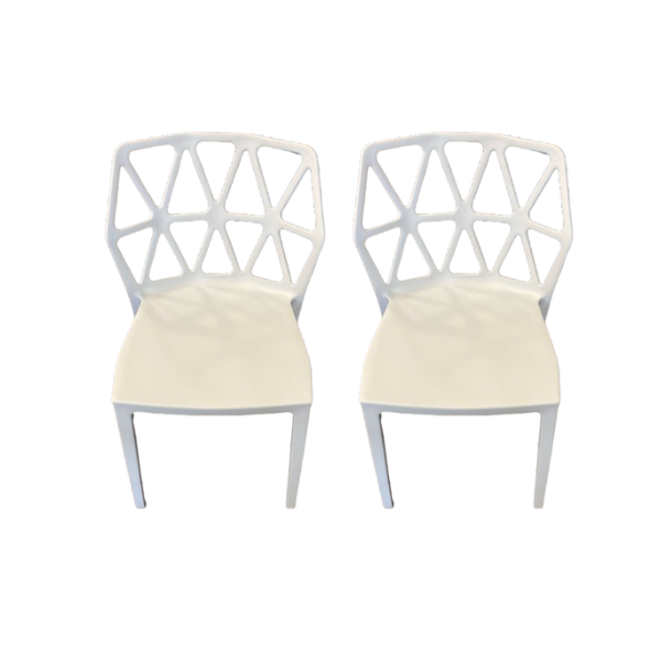 Pair of Alchemia chairs in technopolymer (white), Calligaris image