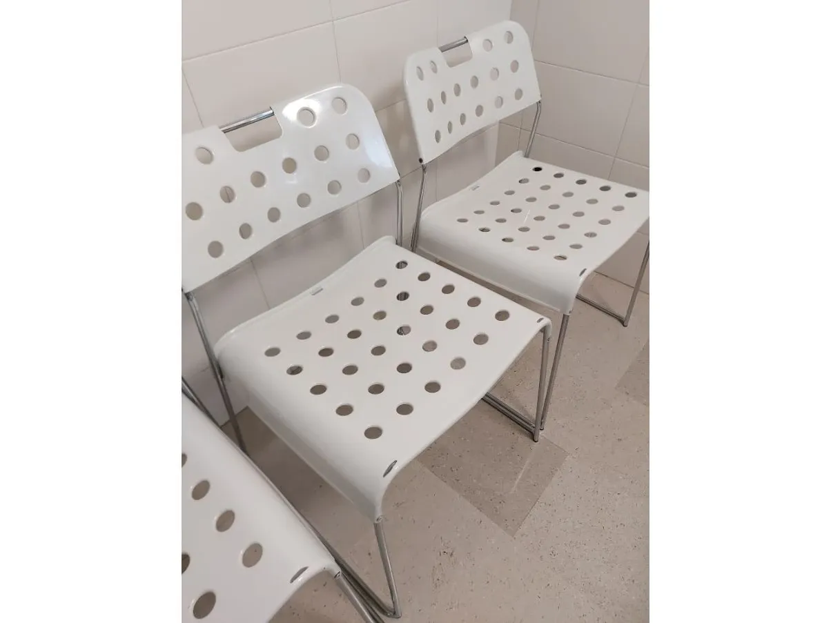 Set 4 sedie Omstak bianche, Bieffeplast  4