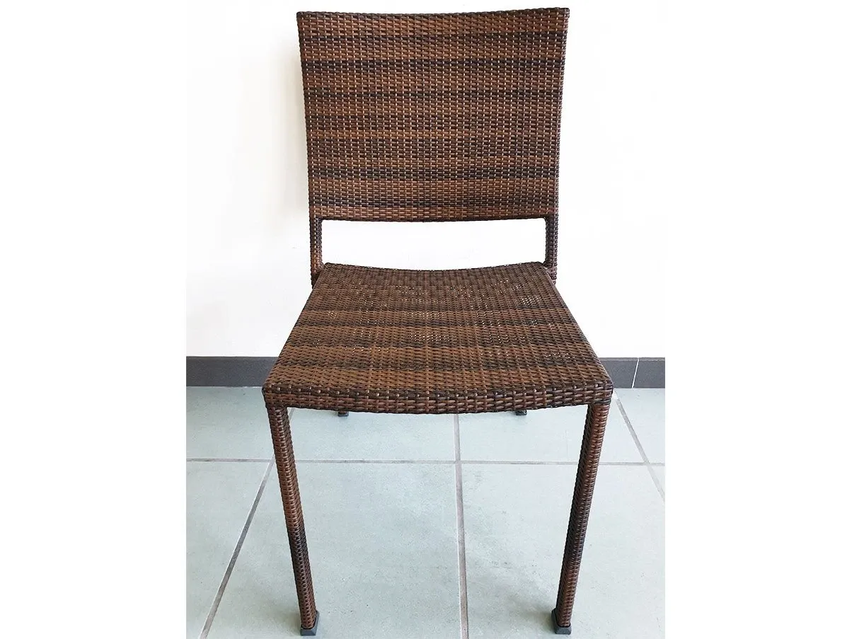 Set 4 Soft Viro outdoor rattan chairs 1