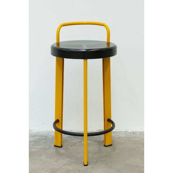 Stool by Giada Mordini in metal and plastic (80s), Seccose image