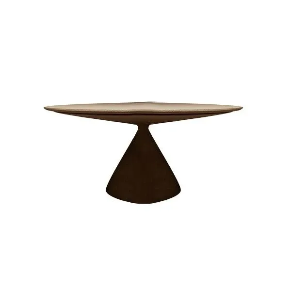 Clay sculpture round table in polyurethane (beige), Desalto image