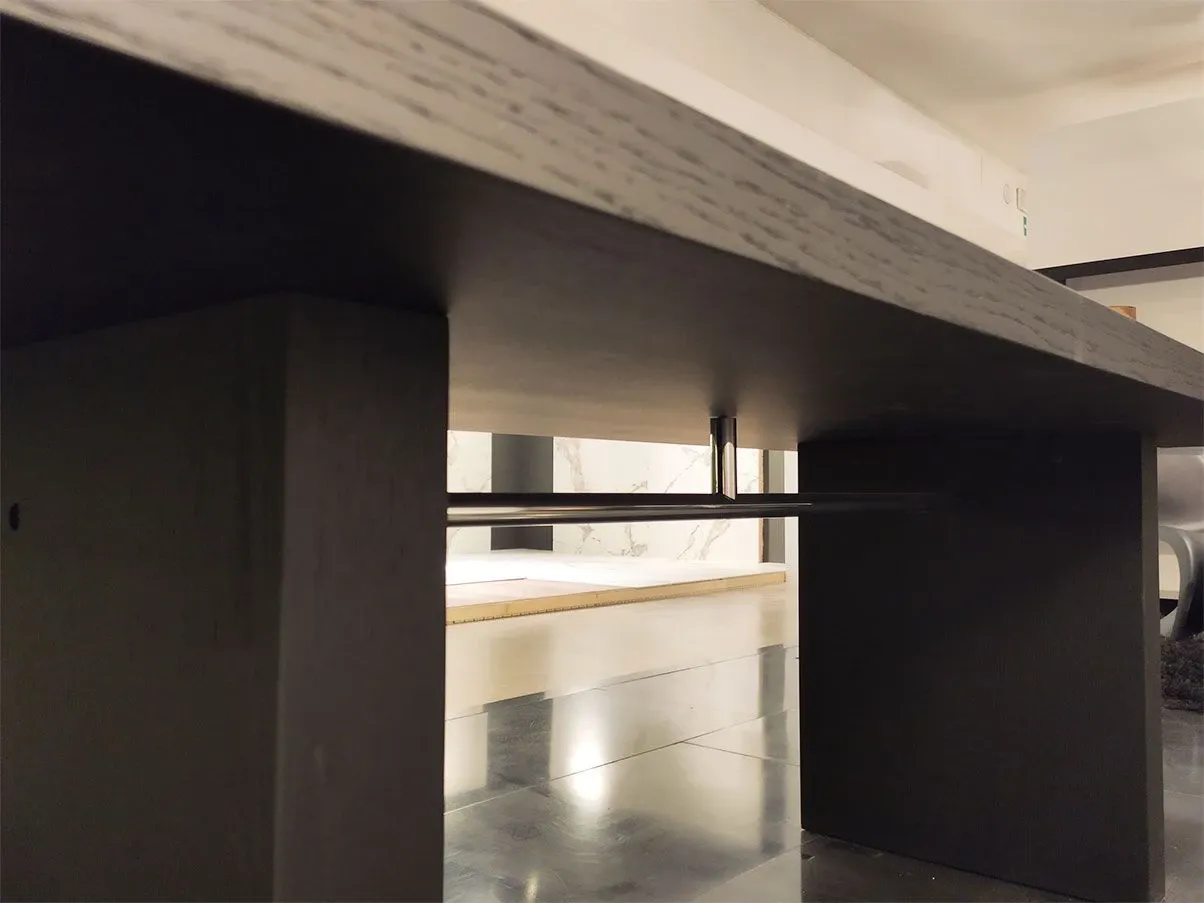 Tavolo rettangolare Simposio in legno rovere (nero), Maxalto 3