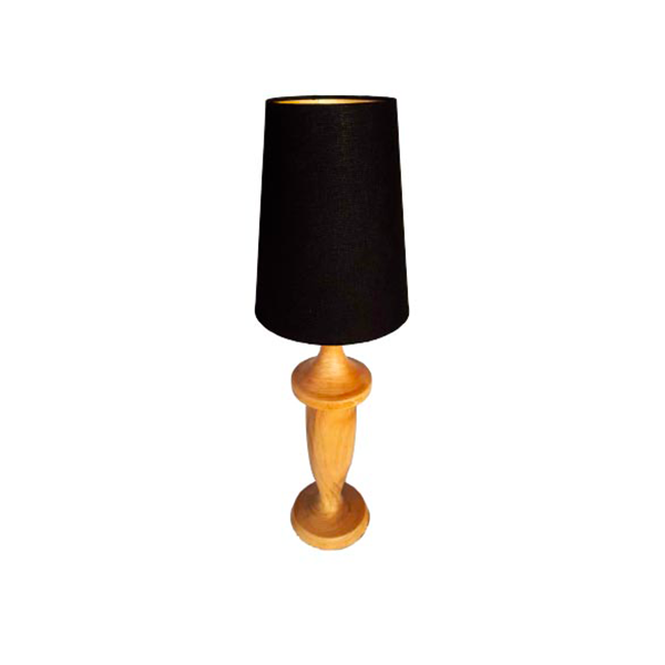080s table lamp in solid wood, Cantori image