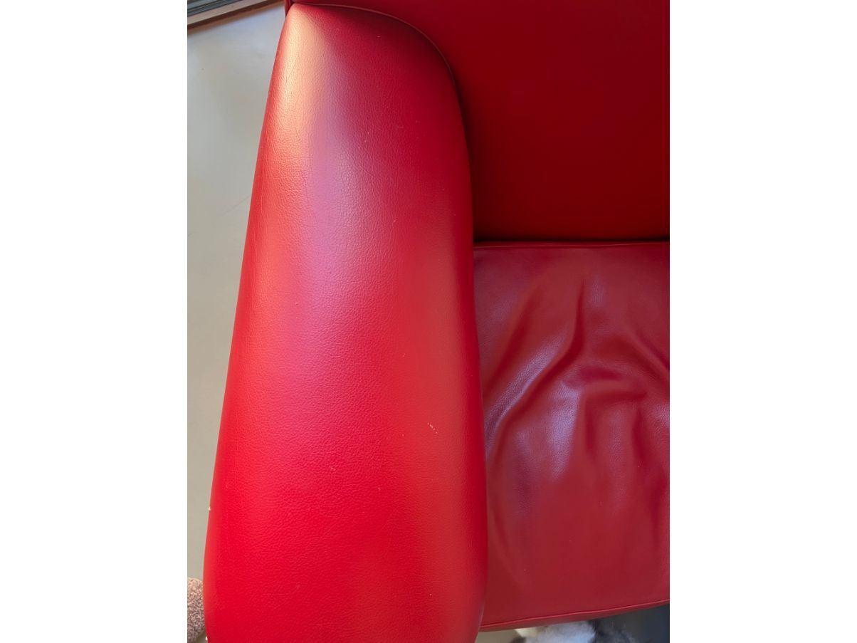 Piton Cuscino Sedile Auto In Pelle Rossa Con Applicazioni – Fodera Universale, Compatibile Airbag