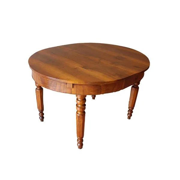 Extendable table in solid walnut wood (late 19th century) image