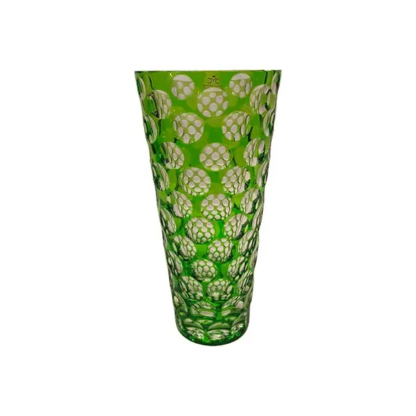 Triana conical crystal vase (green), Mario Cioni image