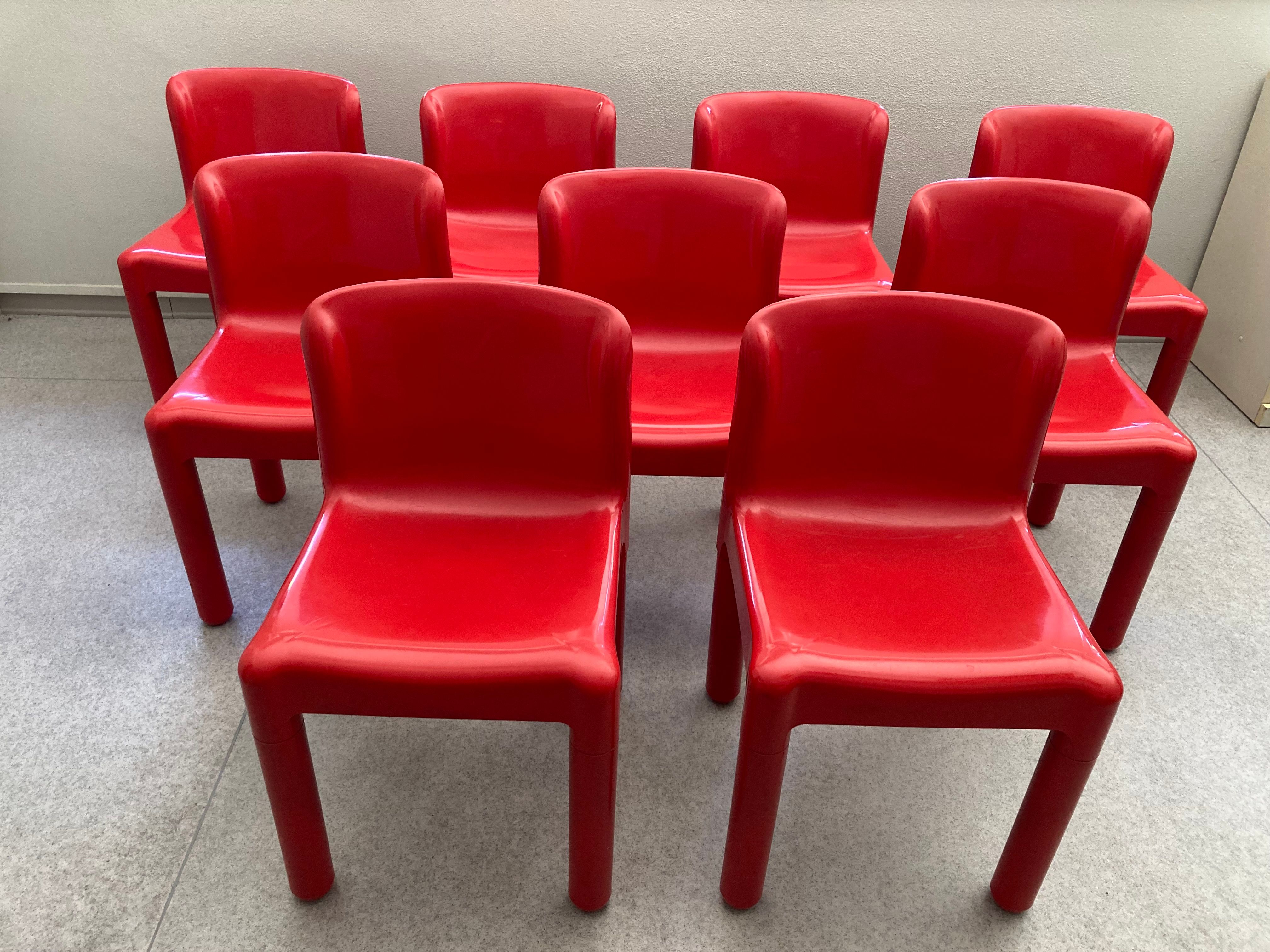 Red Carlo Bartoli 4875 Chair Side