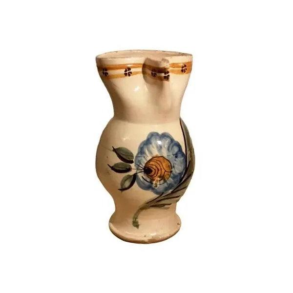 Brocca di Grottaglie in maiolica pugliese vintage ('800) image