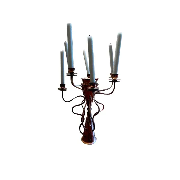 Simon candelabra by Borek Sipek in metal (silver), Driade 