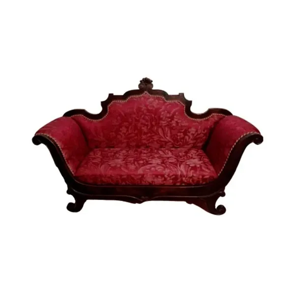 Louis Philippe 2 seater vintage sofa in fabric ( &#039;800) 3