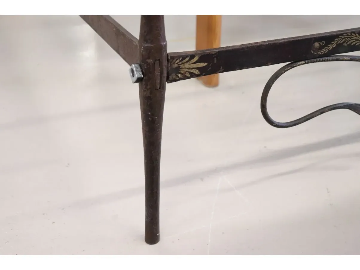 Vintage Eisenbett 120 cm ('800) – Antikes Einzelbett aus Metall 5