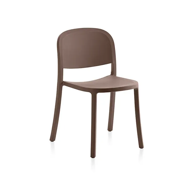 1 Inch Reclaimed stackable outdoor chair (brown), Emeco image