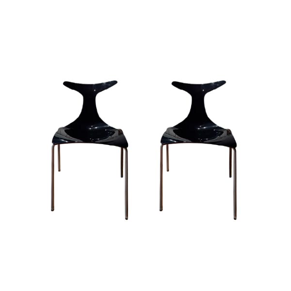 Set of 2 Delfy chairs by Gino Carollo, Ciacci Kreaty image