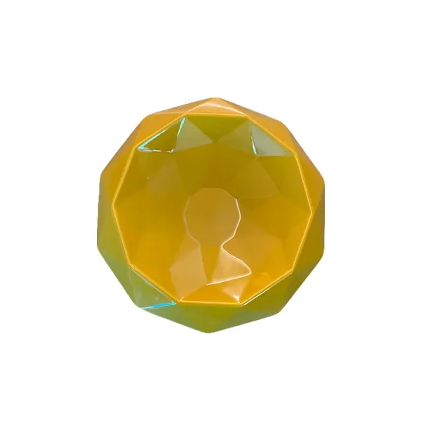 Centerpiece vase Cut 1 polygonal ceramic (yellow), Bosa image