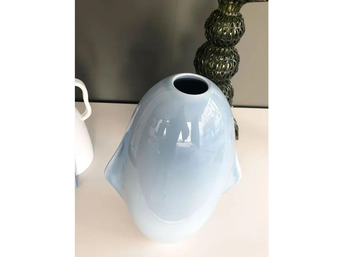 Elice (blue) glazed ceramic vase 4