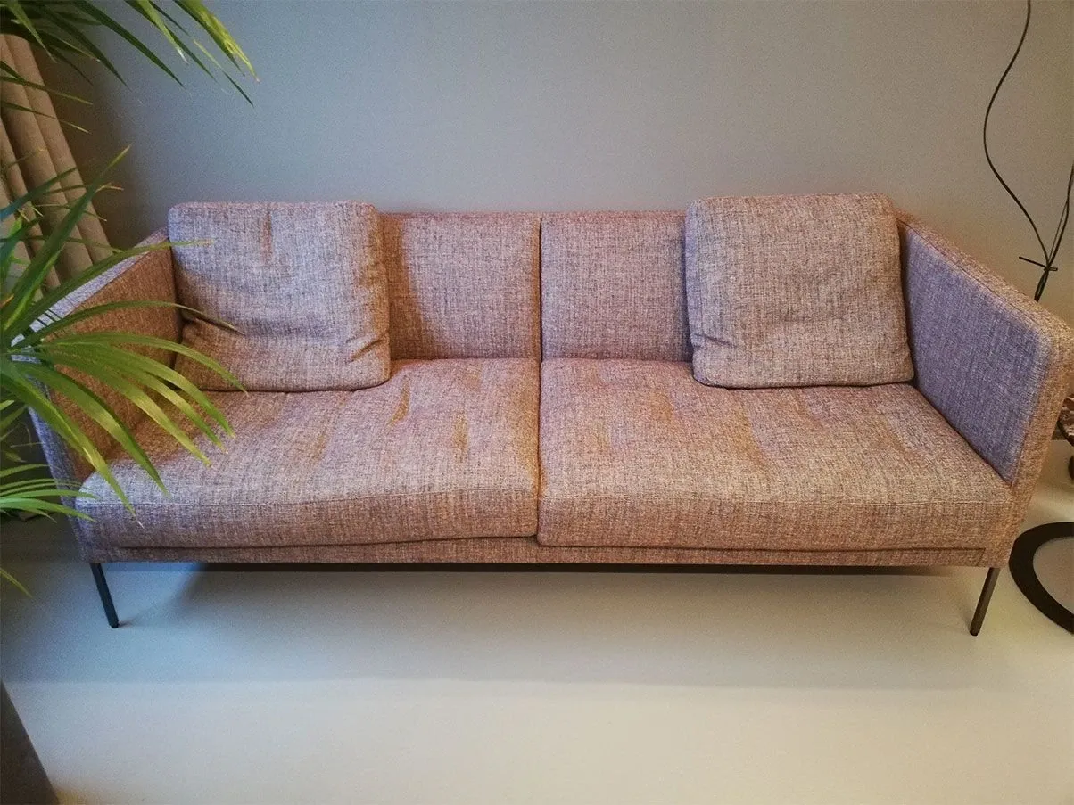 2-Sitzer Sofa Easy Lipp aus Stoff (bordeaux) 