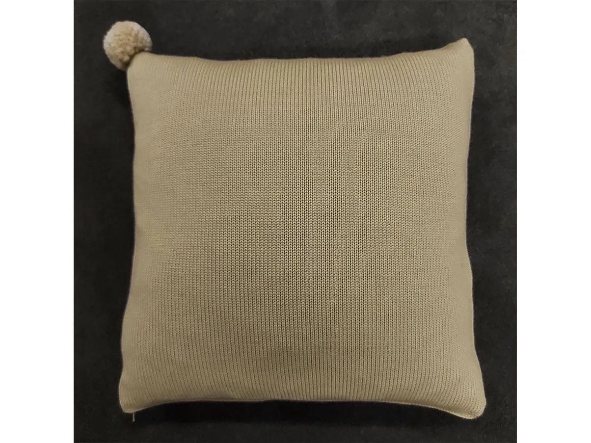 Cuscino Pon Pon Mod. 1 lana merinos (beige), Ivano Redaelli 3