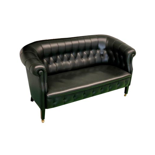 2 seater sofa Fumoir in leather (black), Poltrona Frau image