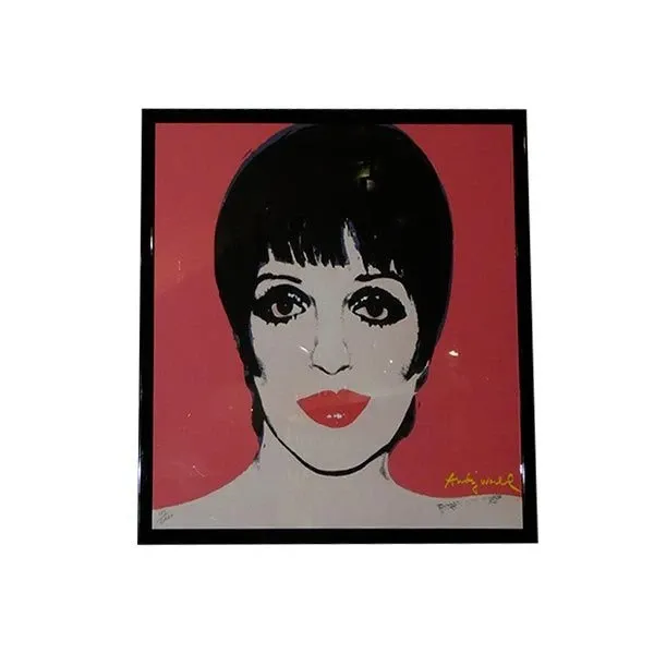 Liza Minelli lithograph by Andy Warhol (1980s) 