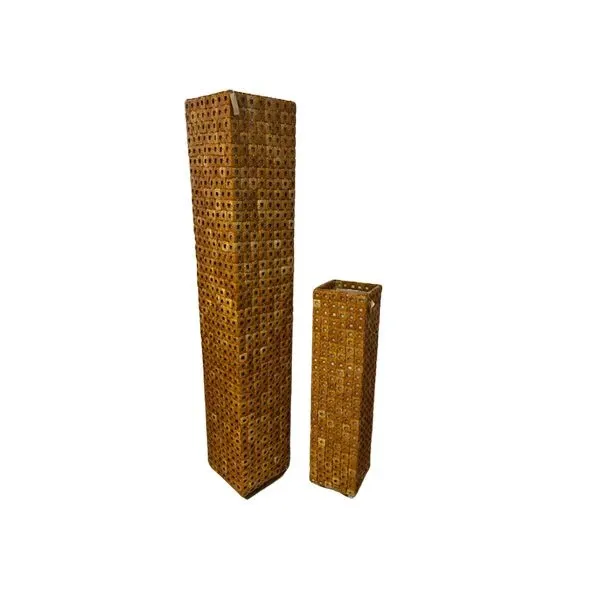 Set of 2 floor lamps in coconut wood, Elitè image