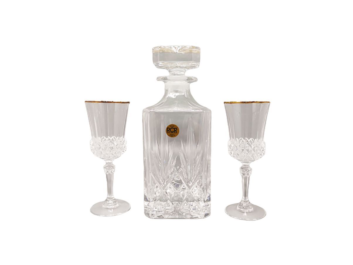 Set 2 glasses and vintage decanter (1970s), RCR image