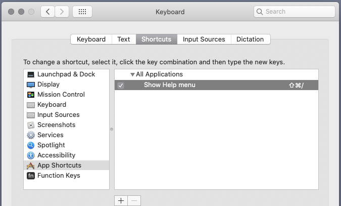 macos mission control keyboard shortcut