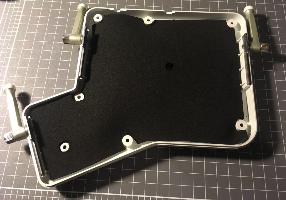 photo of Ergodox EZ bottom case with neoprene