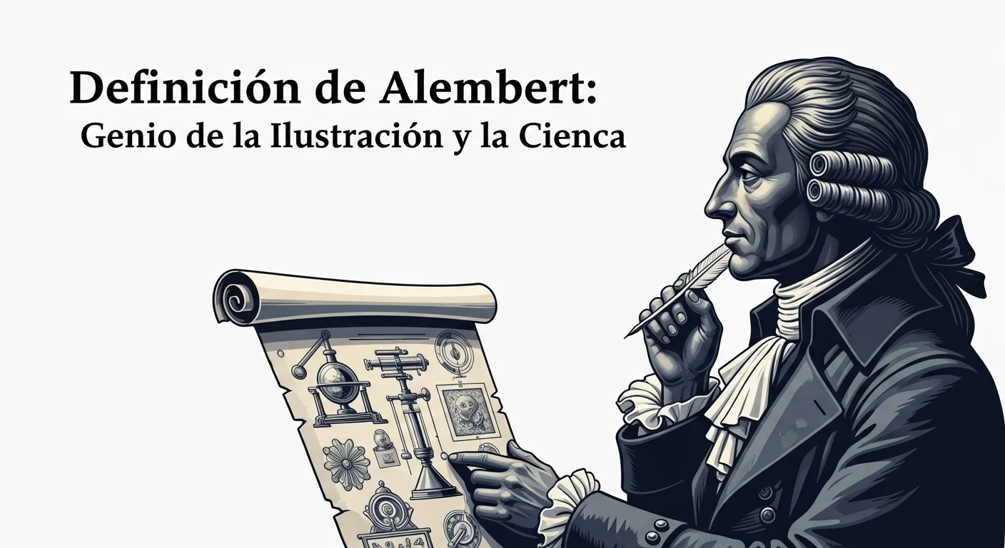 Imagen que muestra la definición y significado de Alembert